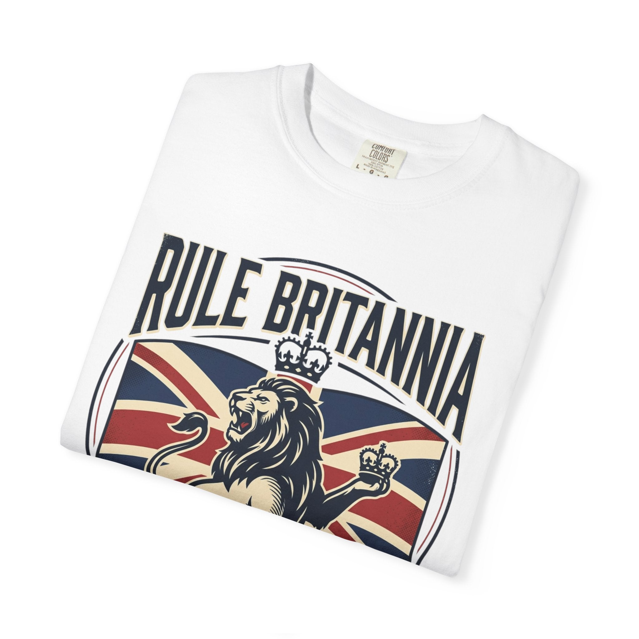 Rule Britannia T-Shirt — Vintage British Lion Union Jack Tee