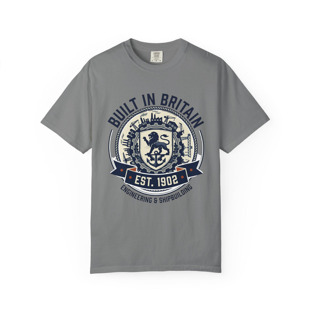 Built in Britain T‑Shirt — Vintage British Crest Tee (Est. 1902)