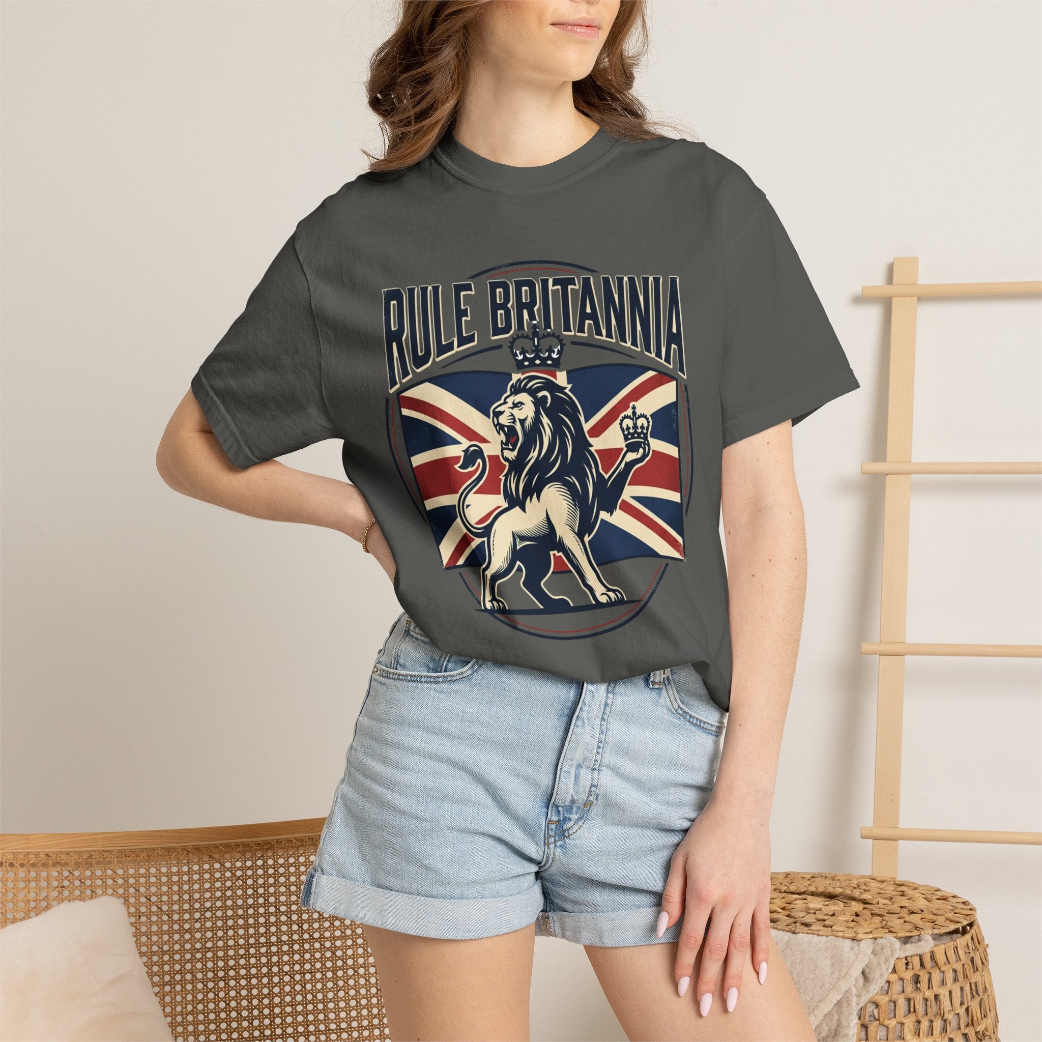 Rule Britannia T-Shirt — Vintage British Lion Union Jack Tee