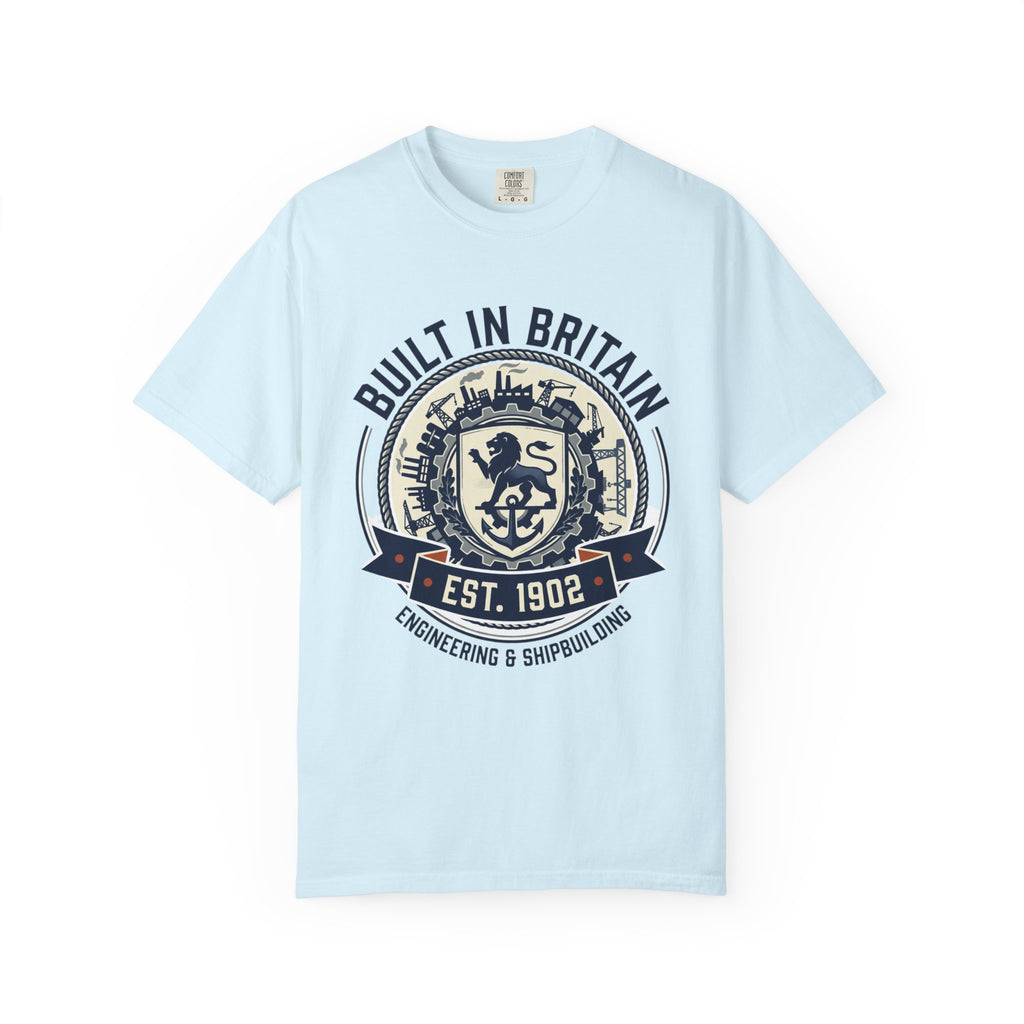 Built in Britain T‑Shirt — Vintage British Crest Tee (Est. 1902)
