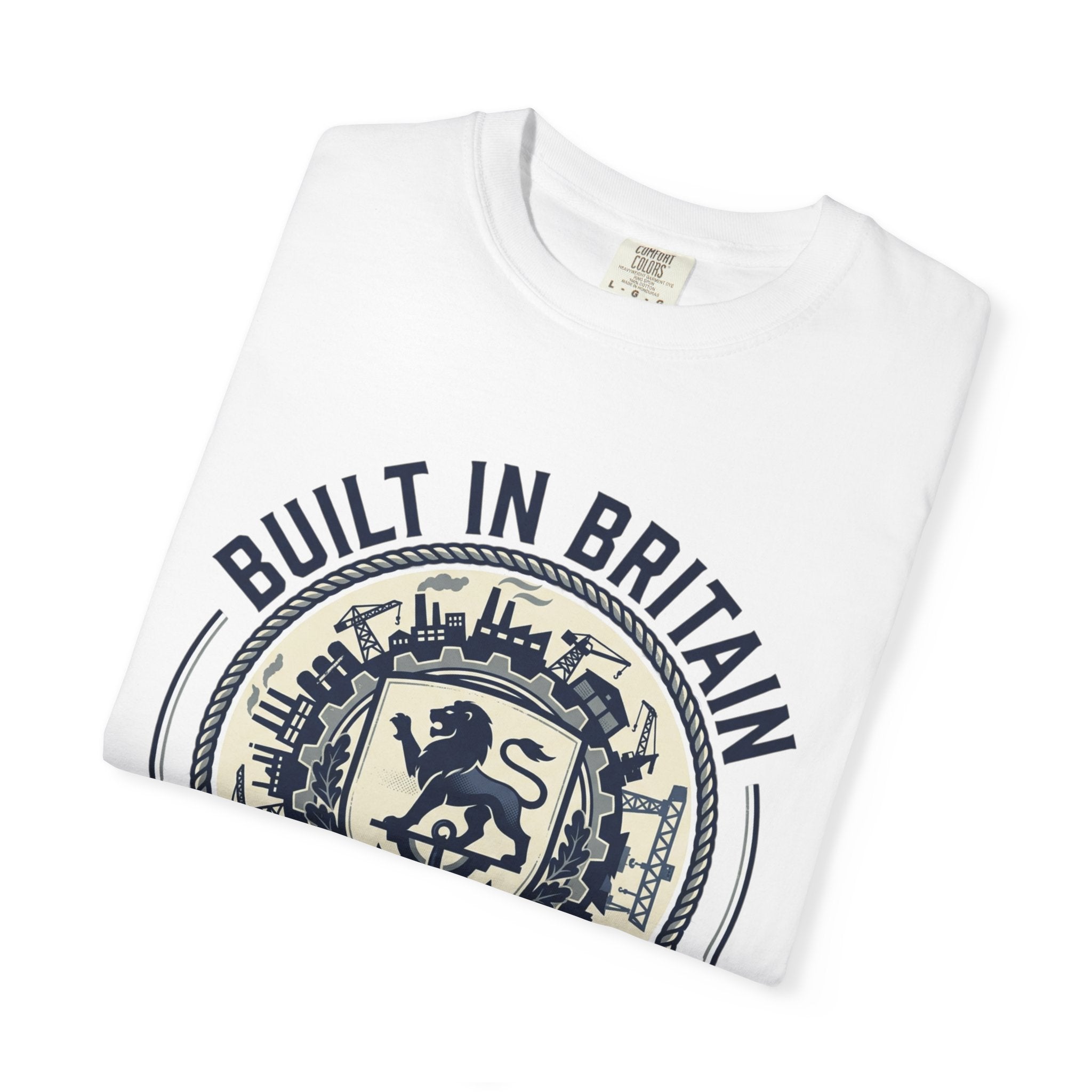 Built in Britain T‑Shirt — Vintage British Crest Tee (Est. 1902)