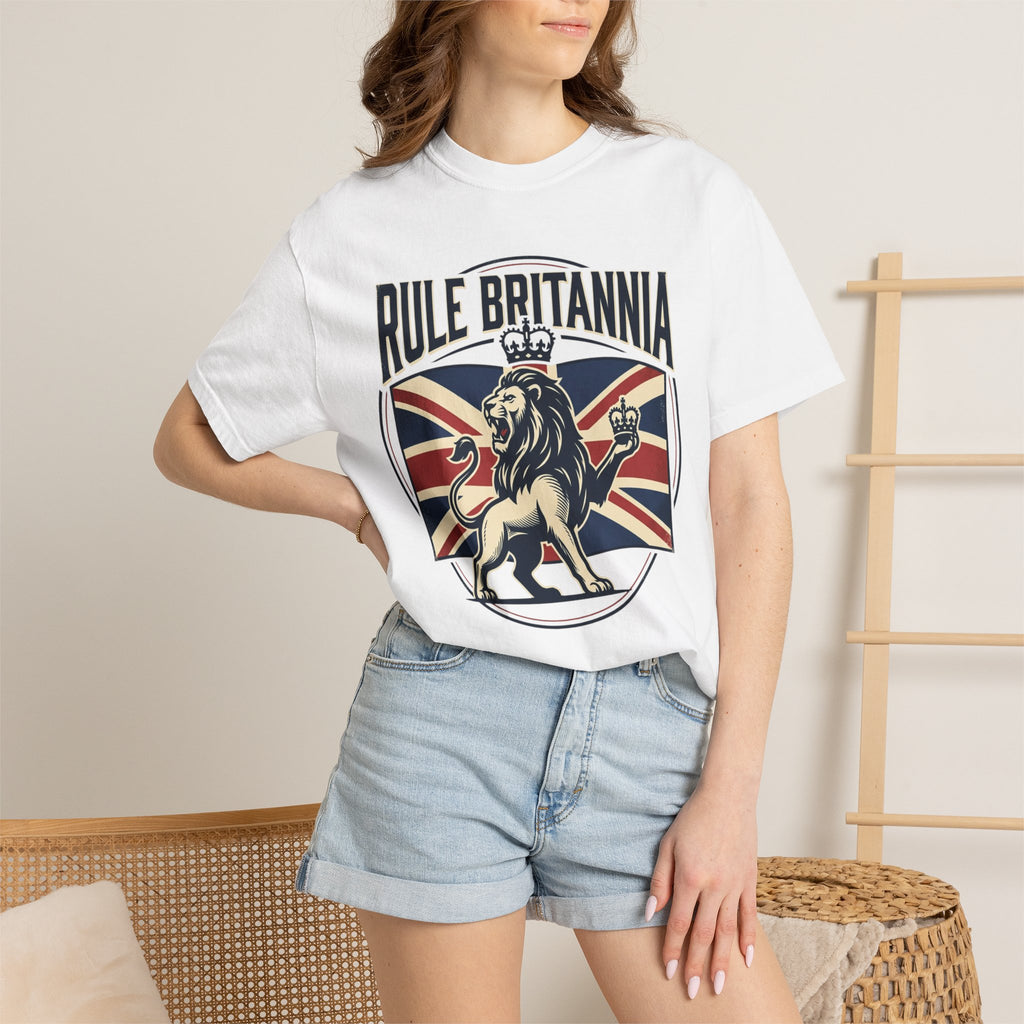 Rule Britannia T-Shirt — Vintage British Lion Union Jack Tee