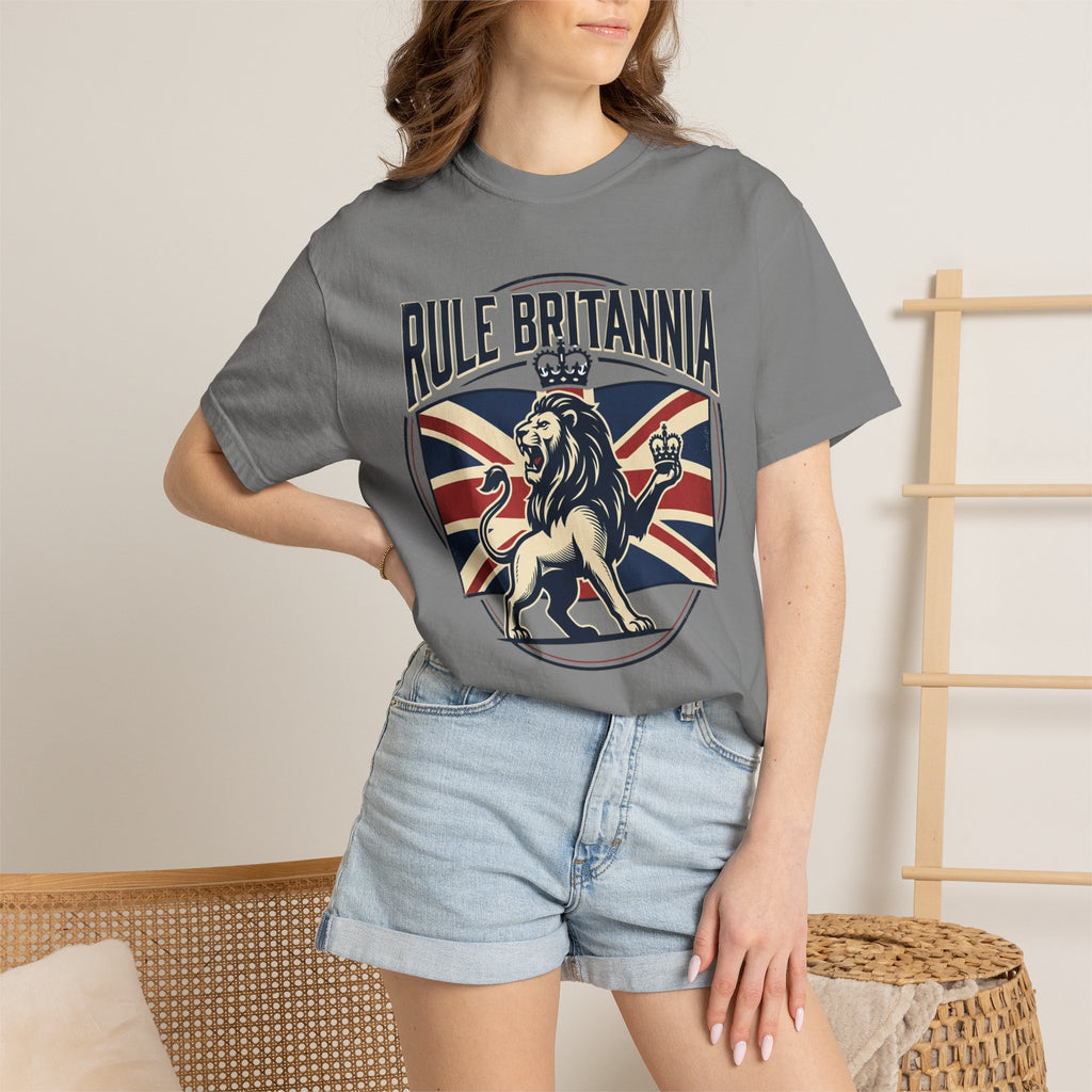 Rule Britannia T-Shirt — Vintage British Lion Union Jack Tee