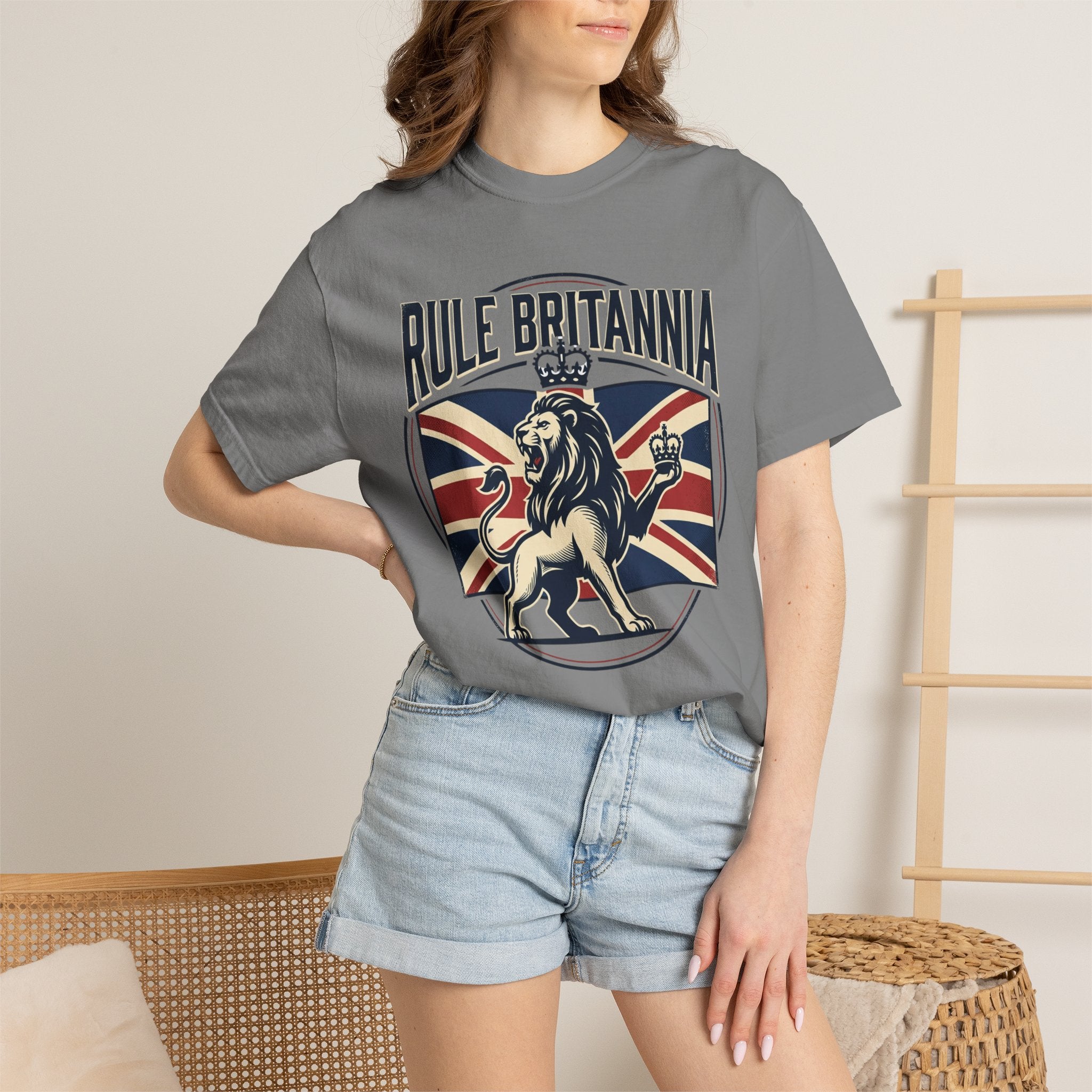 Rule Britannia T-Shirt — Vintage British Lion Union Jack Tee