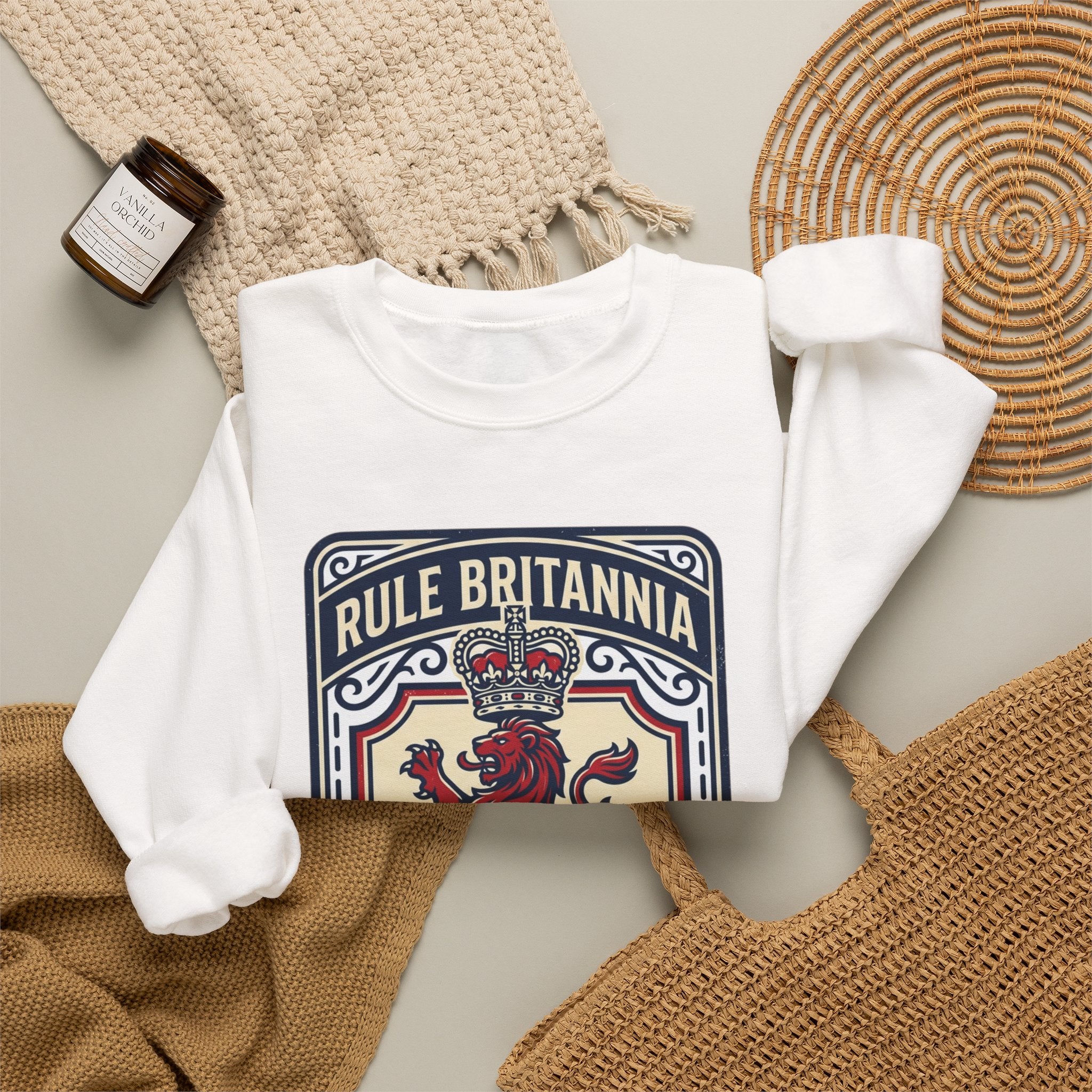 British Patriotic Sweatshirt — Union Jack Inspired Crewneck
