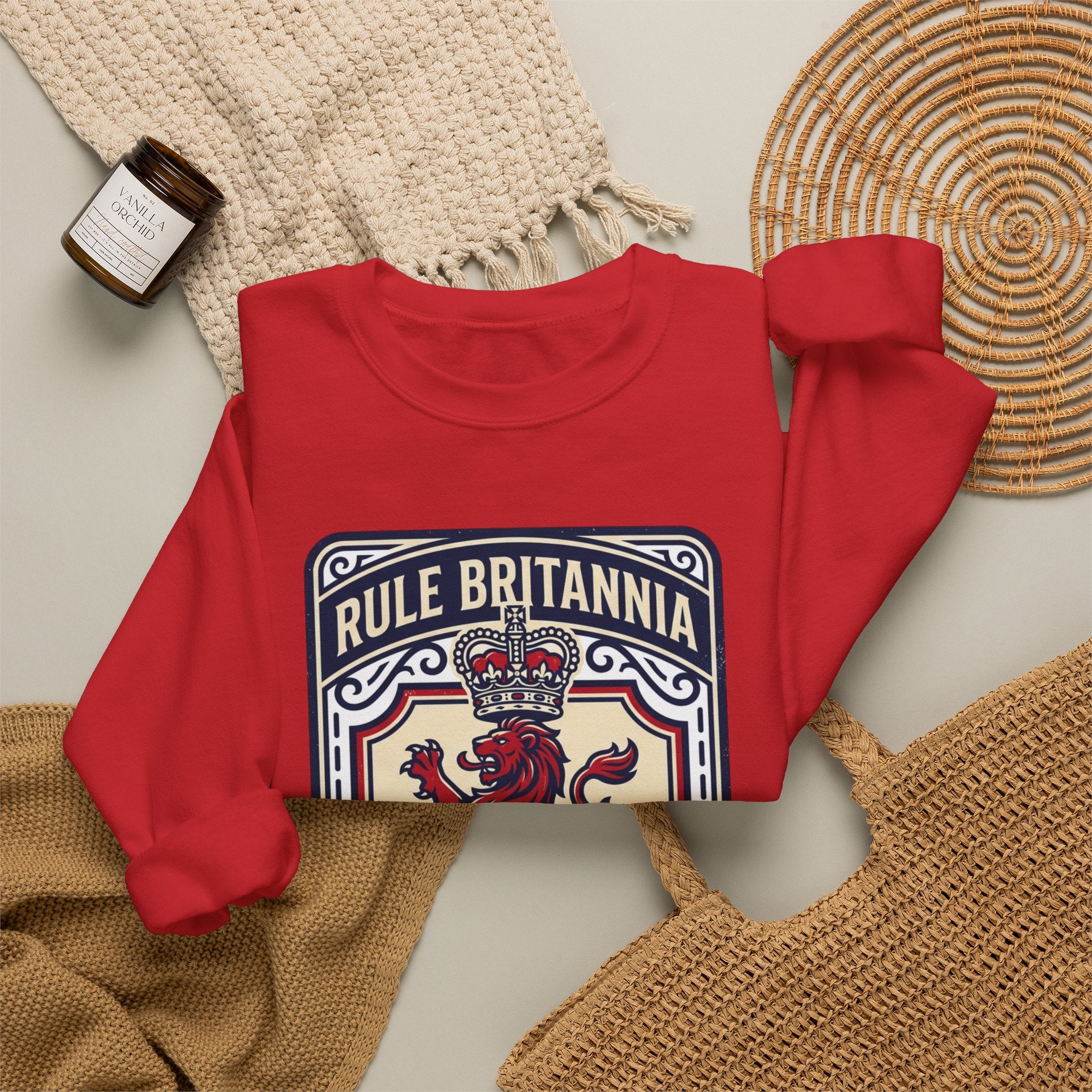 British Patriotic Sweatshirt — Union Jack Inspired Crewneck