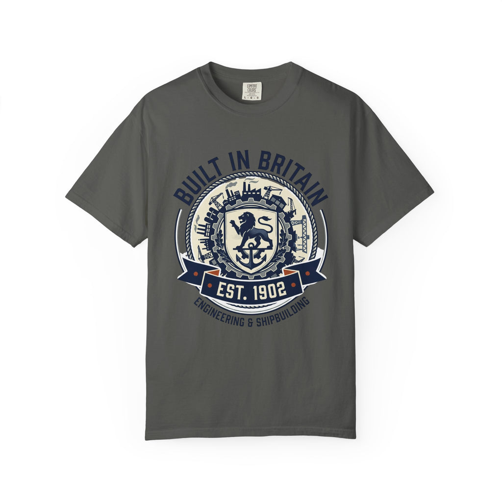 Built in Britain T‑Shirt — Vintage British Crest Tee (Est. 1902)
