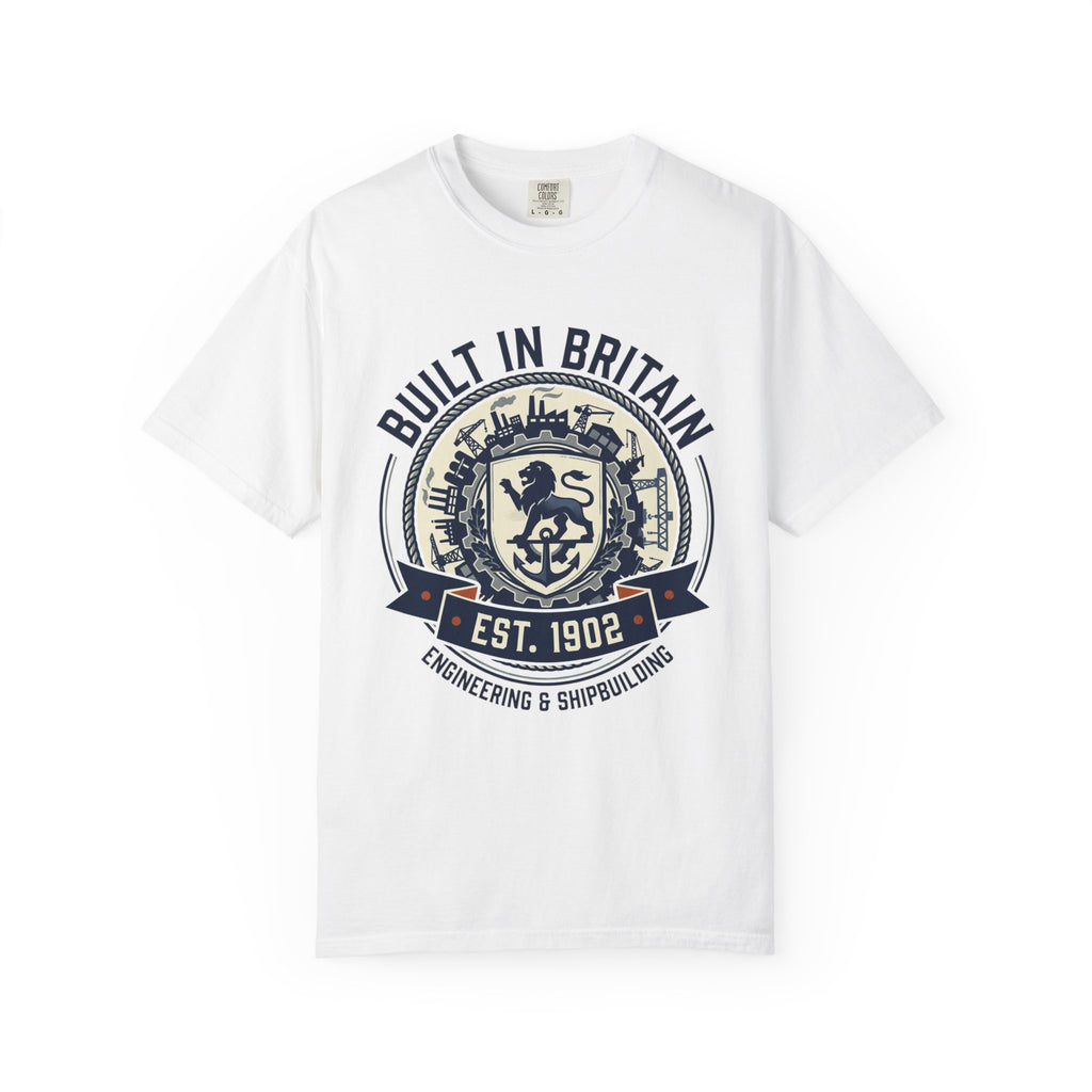 Built in Britain T‑Shirt — Vintage British Crest Tee (Est. 1902)